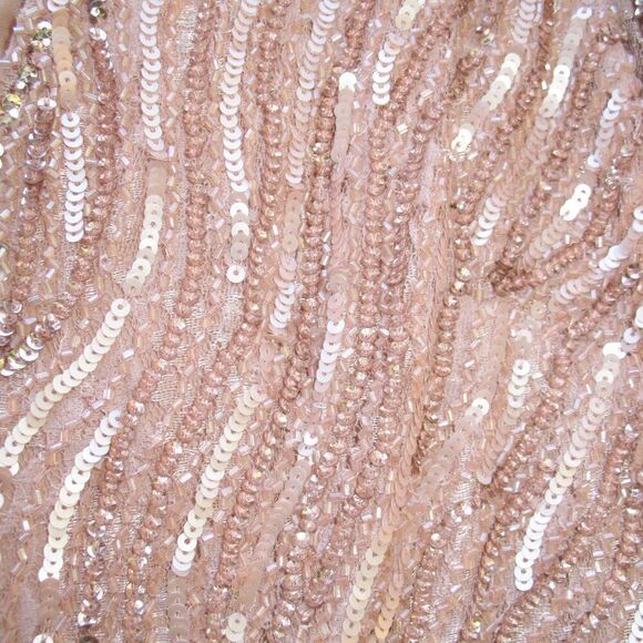 Mac Duggal 93574 Womens Pink Beaded Puff Sleeve Trumpet Gown - Picture 9 of 15